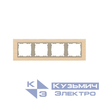 Рамка 4-м Simon82 клен/шампань Simon 82947-68