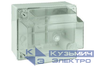Коробка распределительная ОП 190х145х135мм IP56 гладкие стенки прозр. крышка DKC 54140