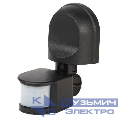 Датчик движения инфракрасн. настен. MD 04 1200Вт 180град. IP44 черн. Эра Б0067001