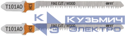 Полотно по дереву HCS остроконечные зубья 82/56/1.4мм (Т101AO) (уп.2шт) FIT 40893