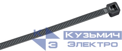 Хомут 4.8х200мм P6.6 съемный черн. (уп.100шт) IEK UHH13-D048-200-100-K02