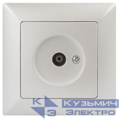 Розетка телевизионная одиночная TV СП Solo 4-301-06 IP20 перламутр Intro Б0053992