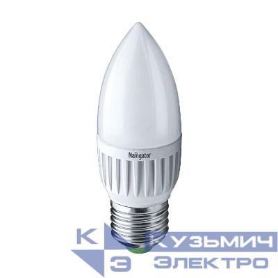 Лампа светодиодная 94 493 NLL-C37-7-230-2.7K-E27-FR 7Вт свеча 2700К тепл. бел. E27 500лм 176-264В Navigator 94493