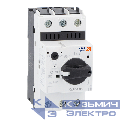Выключатель автоматический 3п 18А диапазон уставок 13…18А T2 100кА OptiStart MP 32RH КЭАЗ 340140