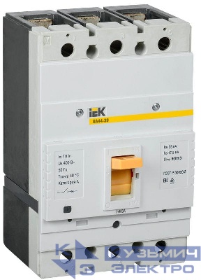 Выключатель автоматический 3п 400А 35кА ВА44-39 IEK SVT50-3-0400-35