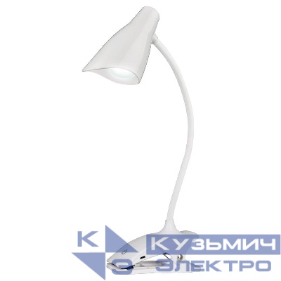 Светильник настольный TLD-560 White/LED/280Lm/5000K/Dimmer "прищепка" сенсор. выкл. 3Вт бел. Uniel UL-00004143