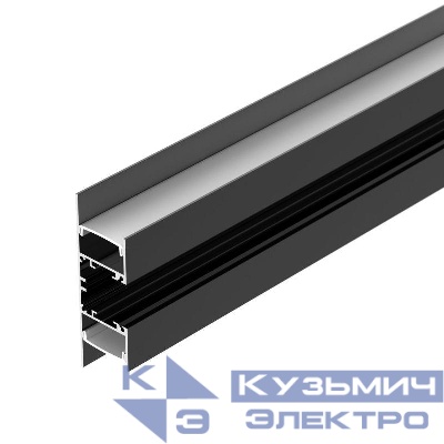 Профиль WALL-2575-DUAL-2000 ANOD BLACK L2000 алюм. Arlight 052332