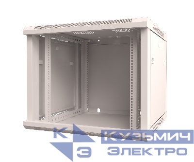 Шкаф настенный 06 WM 6606.900 БЕЗ ДВЕРИ (600х600х368), серый, собранный Netko