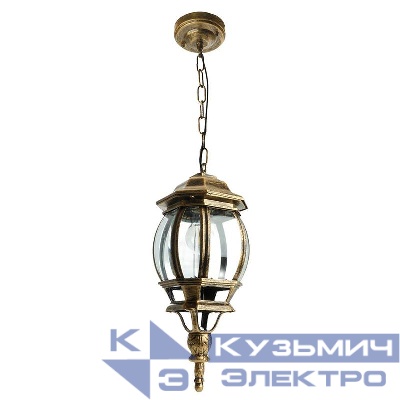 Светильник 8105/PL8105 100Вт E27 230В садово-парковый на цепочке черн. зол. FERON 11248