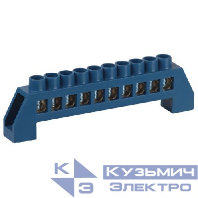 Шина N ноль в изоляторе ШНИ-8х12-10-Д син. NO-224-64 Эра Б0062921