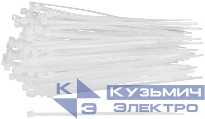 Хомут для проводов 120х2.5мм нейлон. бел. (уп.100шт) FIT 60412