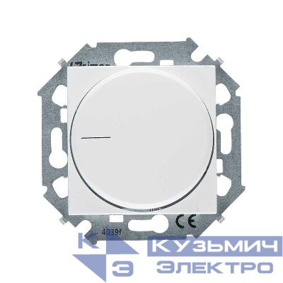 Механизм регулятора напряжения поворотный для светодиодных регулируемых ламп 230В 5-215Вт Simon15 винт. зажим бел. 1591796-030