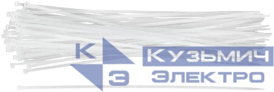 Хомут для проводов 400х4.8мм нейлон. бел. (уп.50шт) FIT 60425