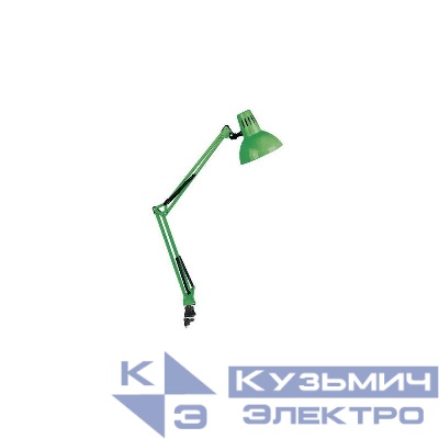 Светильник KD-312 С05 настол. струбцина 230В 60Вт E27 зел. Camelion 12339