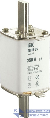 Вставка плавкая ППНИ-35 250А габарит 1 IEK DPP30-250