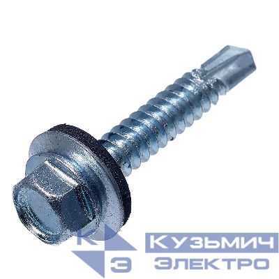 Саморез кровельный 4.8х35 цинк (уп.250шт) ведро СТРОЙМЕТИЗ 2070036