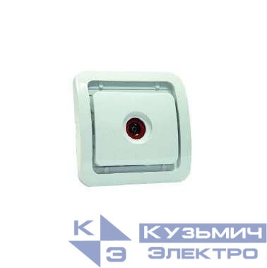 Розетка телевизионная TV 1-м СП Mimoza без вставки бел. Makel 22007