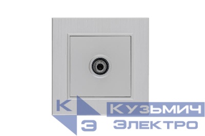 Розетка TV проходная Karea LINE STAR жемчуж. Makel 86100007