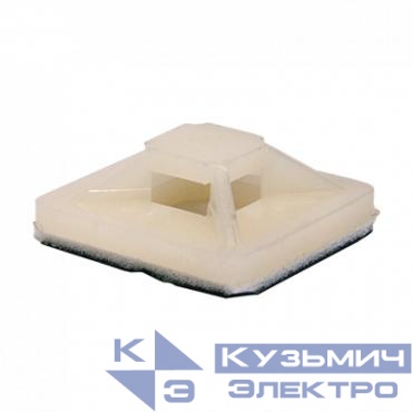 Площадка самоклеящаяся ПС-30 30х30 под хомуты (уп.100шт) IN HOME 4690612011912