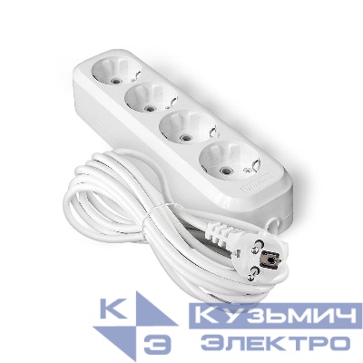 Удлинитель 4х7м с заземл. IP20 Е-304А ПВС 3х1.5 Universal 1732