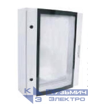 Корпус щита распределительного 400х650х150мм монтажн. панель навесной прозр. дверца из гнутого стекла метал. сер. Cetinkaya Pano CPD4006515SUM