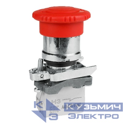 Кнопка аварийного останова OptiSignal D22 C4-ESTR-11 металл 1НО+1НЗ возврат поворотом XB4BS8445 КЭАЗ 332179
