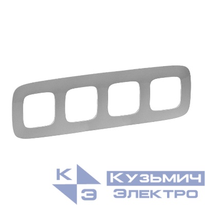 Рамка 4-м Valena Allure универсальная алюм. Leg 754394