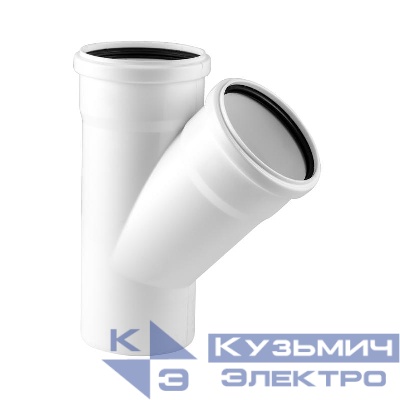 Тройник ELITE МК МПП 50/50х45 бел. RTP 24555