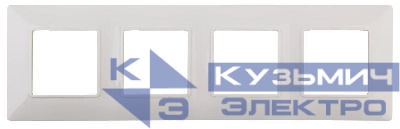 Рамка 4-м 14-5004-01 Elegance бел. ЭРА Б0034399