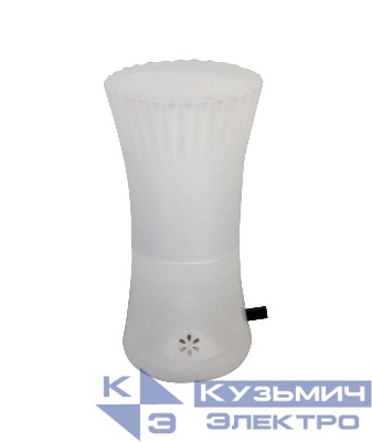 Светильник светодиодный NL-247 "Волан" 220В ночник с выкл. бел. Camelion 14267