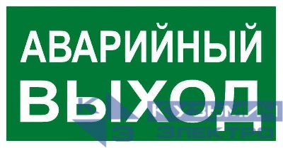 Знак "АВАРИЙНЫЙ ВЫХОД" 150х300мм PROxima EKF an-5-04