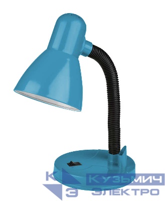 Светильник настольный TLI-226 BLUE E27 механ. выкл. син. Uniel UL-00001807