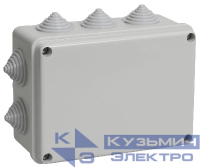Коробка распаячная ОП 150х110х70 IP44 KM41241 (10 каб.ввод.) IEK UKO10-150-110-070-K41-44