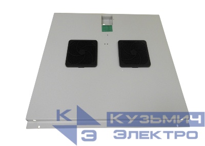 Блок вентиляторов 2 шт для TE глубиной 600 с кабелем серый Netko