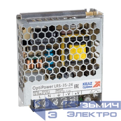 Блок питания панельный OptiPower LRS 35-24 1.5А КЭАЗ 328865