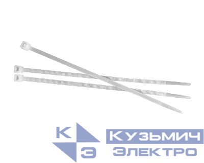 Стяжка нейлоновая 150*3,6 / 100 шт (белая), NETKO Optima "SZ"