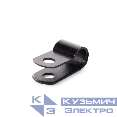 Скоба СНК 6 пластик. черн. (уп.100шт) Fortisflex 103929