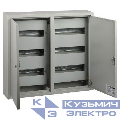 Корпус металлический ЩРН-72 2-х дверный (540х600х120) IP31 УХЛЗ навесной сер. ЭРА Б0062915