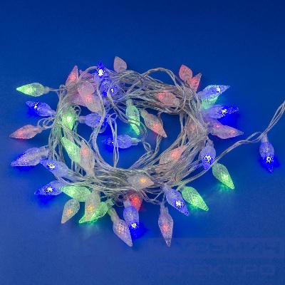 Гирлянда LED "Шишки-1" ULD-S0500-050/DTA MULTI IP20 PINE CONES-1 5м 50 диодов разноцвет. свет провод прозр. Uniel UL-00007194