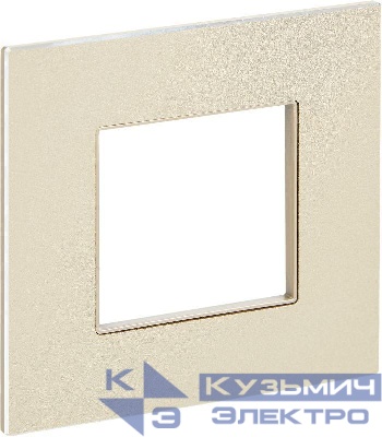 Рамка 1-м SKANDY SK-F31Sh металл шампань IEK SK-M12-M-K37