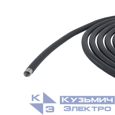 Металлорукав DN 10мм в полиуретановой оболочке Dвн. 10.0мм Dнар. 15.0мм черн. (уп.50м) DKC 607PU10N