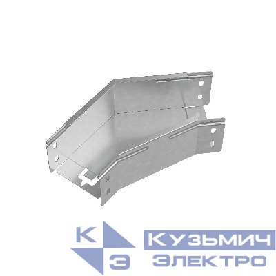 Угол для лотка горизонтальный 45град. 100х80 сталь 1мм "ПЛЮС" GLplus45-80-100 КМ PL0455