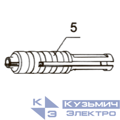 Запчасть №5 для FD301R. Направляющий наконечник в сборе (5.1, 5.2)