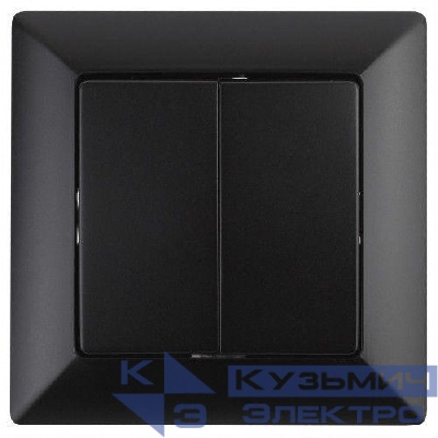 Переключатель 2-кл. СП 10А IP20 250В Solo антрацит 4-107-05 Intro Б0053613