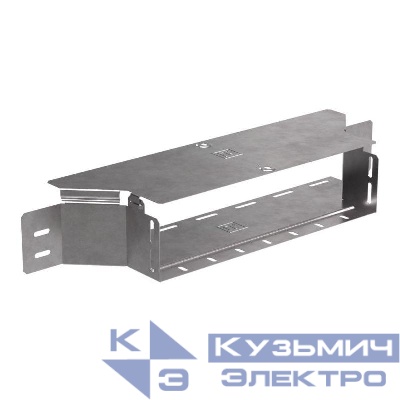 Ответвитель для лотка горизонтальный 400х100 с крышкой Стандарт Промрукав PR16.1187