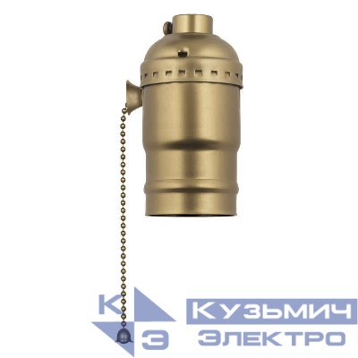 Патрон декор. DLC-V-H01Z/E27 BRONZE Uniel UL-00000530