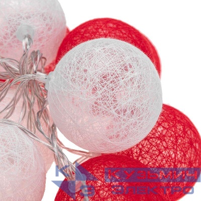 Гирлянда светодиодная "Тайские фонарики "Магия" 3.5м 20LED прозрачный ПВХ питание USB тепл. бел. Neon-Night 304-007