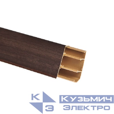 Кабель-канал плинтусный 50х10 L2500 пластик венге Ruvinil РКП-47М