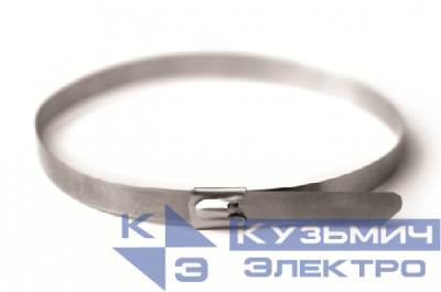 Хомут кабельный 13х500 нерж. сталь AISI 304 серебр. (уп.20шт) DKC 27422