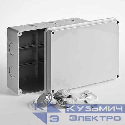 Коробка распределительная ОП 240х195х90мм IP55 без гермовводов Ruvinil 67066